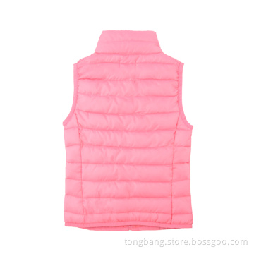 Warm Padded Vest with Stand Collar